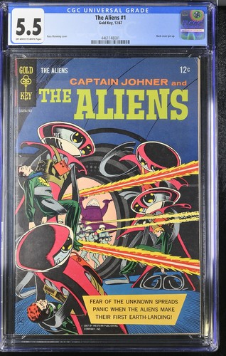 The Aliens #1 - CGC Graded 5.5 - OFF-WHITE TO WHITE Pages - Gold Key 1967