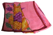 Vintage Sari Damen Wickelkleid Indisch Rosa S...