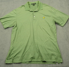 Amen Corner Masters Golf Polo Shirt Men's XL Pima Cotton Green Striped Augusta