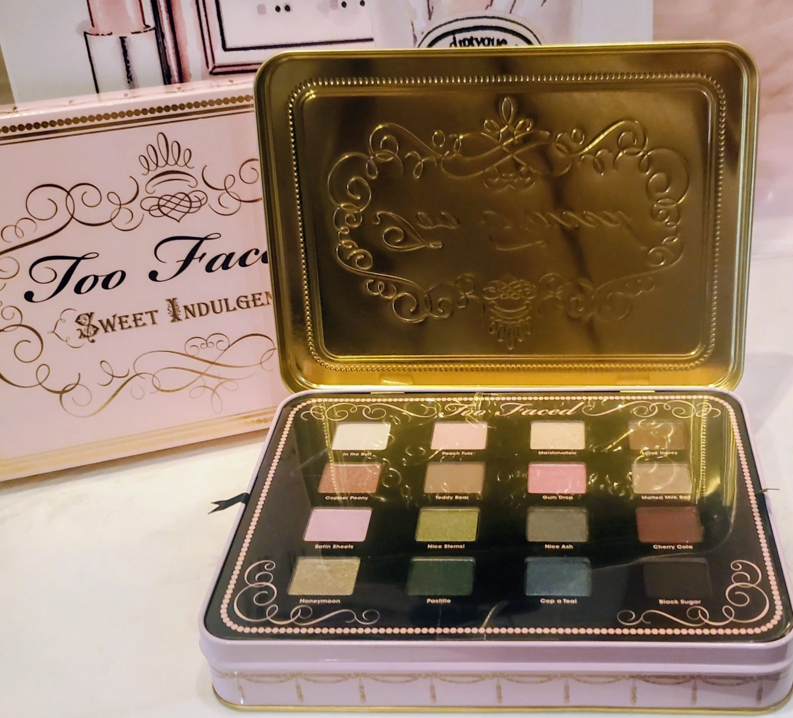 Too Faced Vintage Sweet Indulgences Mint Condition Makeup Kit *Complete*