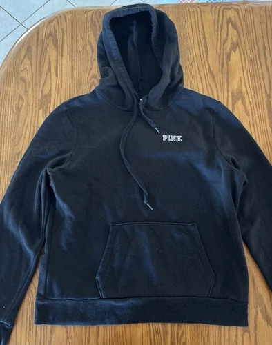 UNDERCOVER Felpa con cappuccio maglione Victoria's Secret ROSA Everyday Lounge perfetta nera media ragazze