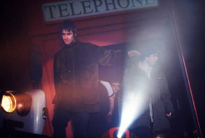 Liam Gallagher And Noel Gallagher Of Oasis Perform On Stage At Wem- Old Photo