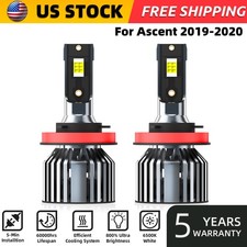 For Subaru Ascent 2019-20 H8/H9/H11 LED Headlight Bulbs Kit High/Low Beam 6000K