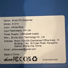 Windtrace Bluetooth Automatic Pill Dispenser for Elderly with Alarm, Smart Pill