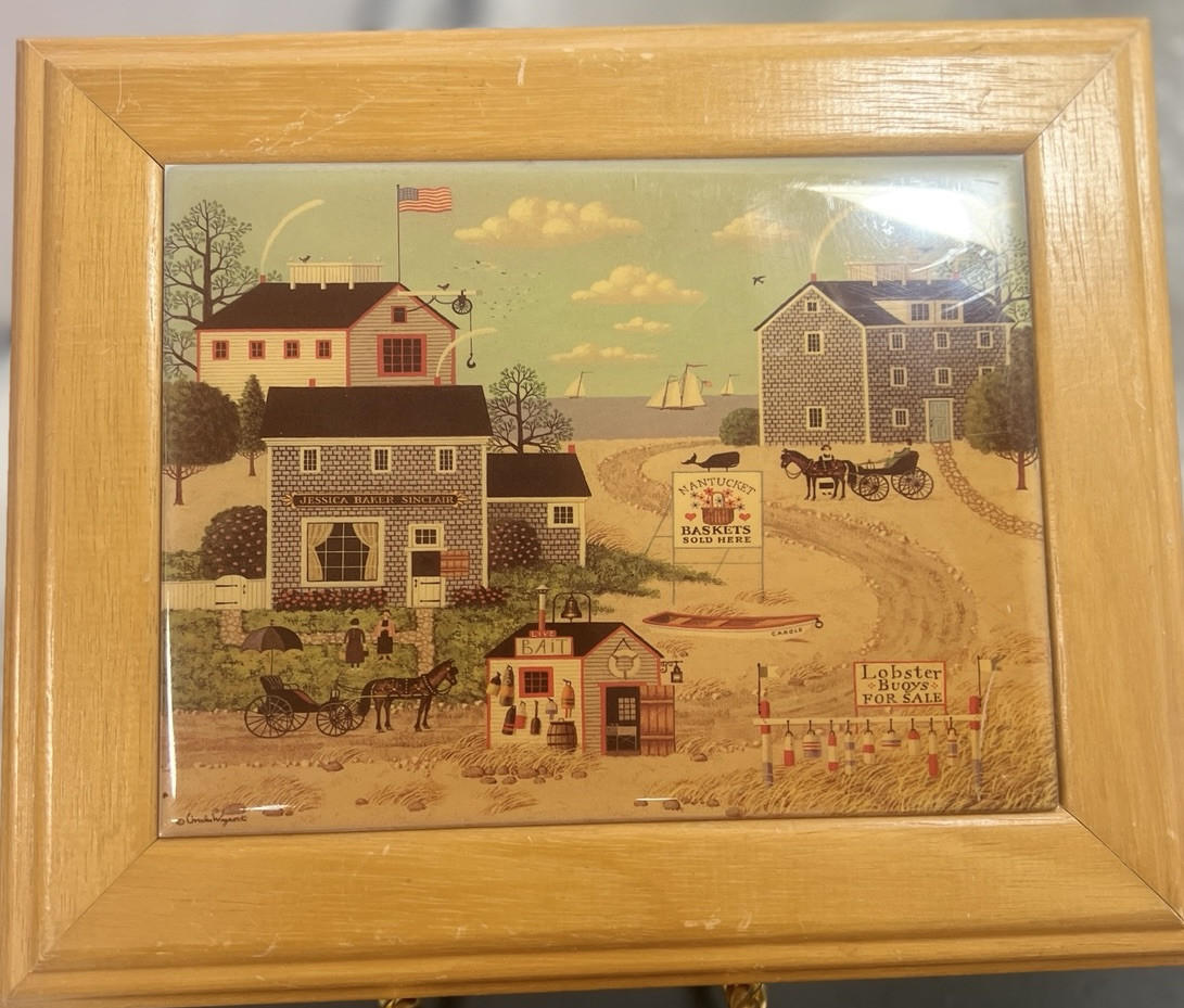 ina’s country creations WYSOCKI W19- Vintage Georgina's Country Creations Tile Art by Charles
