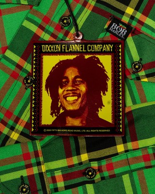 Dixxon Flannel Bob Marley 2026 Exodus Limited Edition Sz L Brand New in Package