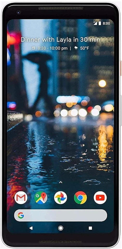 Google Pixel 2 XL 64GB Black & White Cellphone Verizon 4G LTE Smartphone - Image 2 of 3