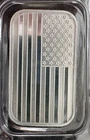 1 oz .999 APMEX Fine Silver Bar American Flag Design