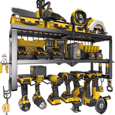 Power Tool Organizer for Tool Storage, Drill Holder Wall Mount with Screwdriver