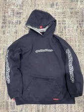 Vintage 90s Y2K Quiksilver Surf Hoodie Sweatshirt Men  s Size Small Navy Blue