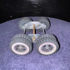 Tonka Semi Trailer Tandem Dual Floating Axle White Tires and Hubcap 1950’s1960’s