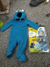 Sesame Street Cookie Monster Hooded Jumpsuit for 6-12 Months