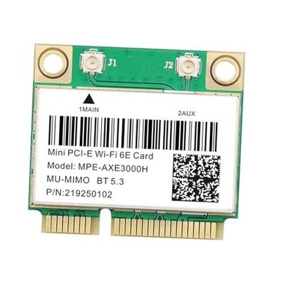 Mini PCIe WiFi 6E Card Tri-Band 6GHz 802.11AX Wireless Adapter MPE-AXE3000H