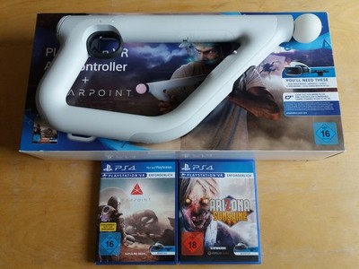 Sony Playstation VR AIM Controller + Spiele (Farpoint + Arizona Sunshine) & OVP