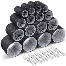 Selizo Hair Roller 28 Pcs Set, Includes 16Pcs Self-Grip Hair Rollers in 4 Sizes