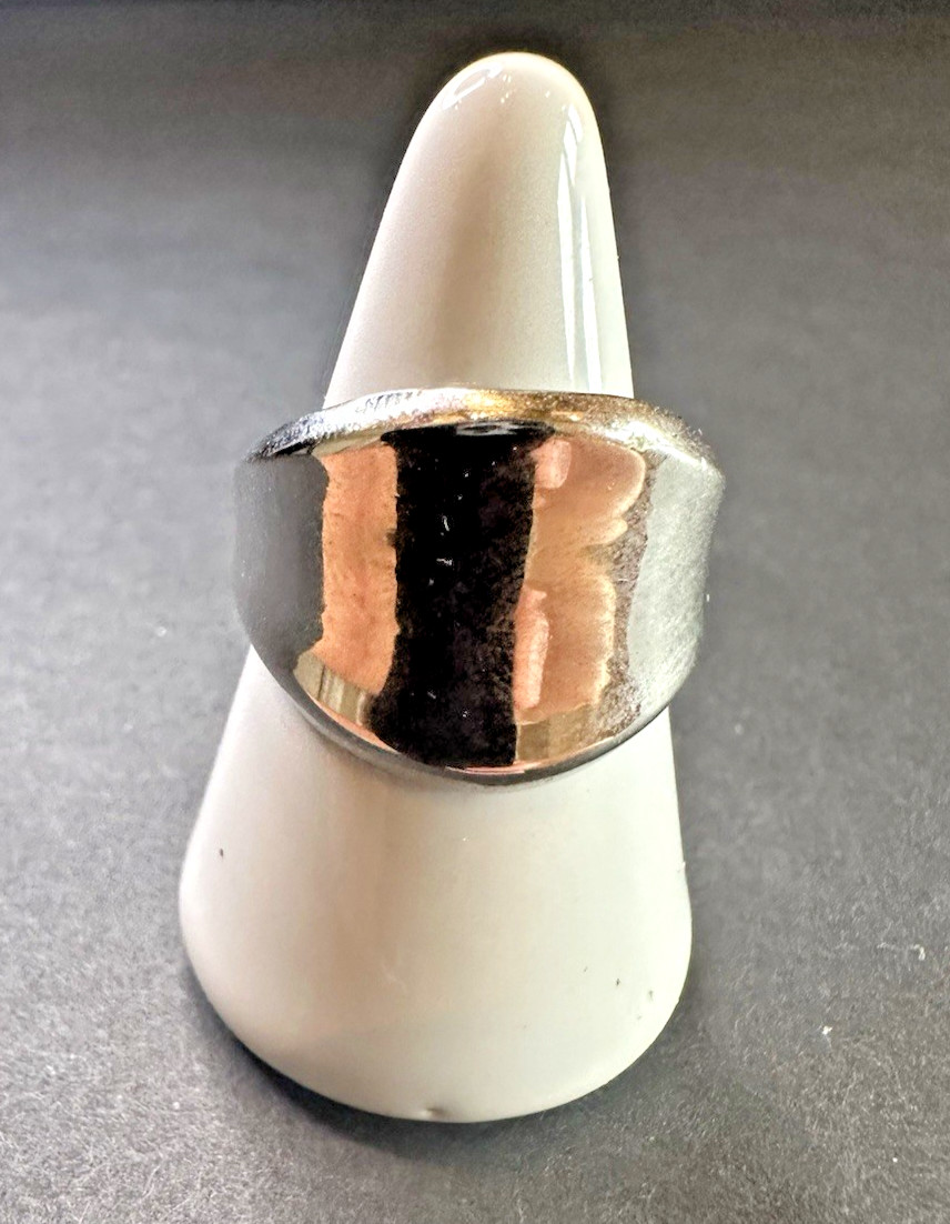925 solid sterling silver Modernist Ring size 9.5 - image 1