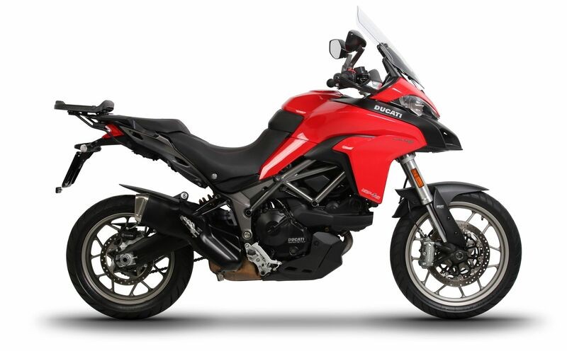 Support SHAD 3P pour Ducati noir en acier renforcé pour valises latérales