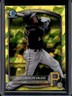 2025 Bowman Draft Sapphire Esmerlyn Valdez Chrome Yellow Refractor #/75 Pirates