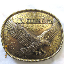 Vintage Golden Eagles NRA Limited Edition Belt Buckle 920684. Original Box. NR