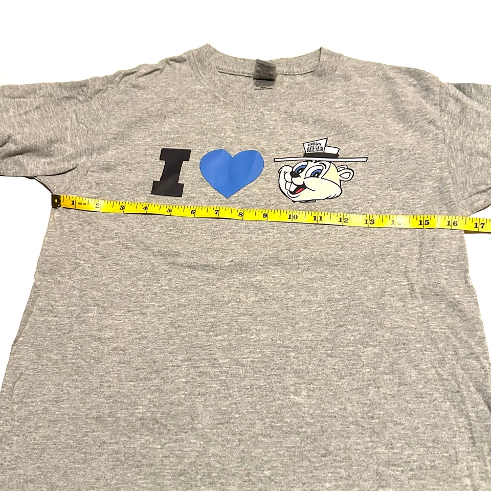 Camiseta con gráficos gris de Minnesota State Fair para niños talla juvenil S pequeña Foto 4 de 4