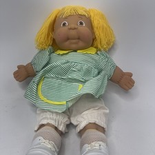 VTG Berjusa Cabbage Patch Style Doll Vinyl Arms, Legs & Head Yellow Yarn Hair