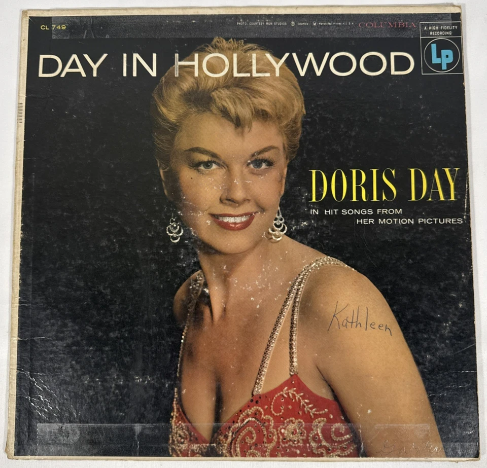 Doris Day – Day in Hollywood LP Vinyl Record Columbia CL 749 Promo 1955 - Image 2 of 4