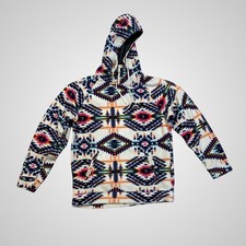 Felpa con cappuccio uomo pile outdoor massiccia media multicolore ottima zip sud ovest