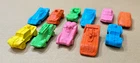 Lot of 11 Vintage 1970s Diener Lesney Matchbox Rubber Car Erasers