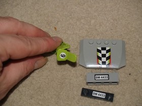 Lego City Dirt Bike Transporter 4433 - replacement pieces & oct066 figure