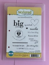 Taylored Expressions Animal Love Sentiments Valentines Day Easter Rubber Stamps