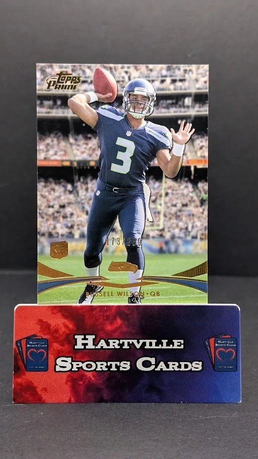 Russell Wilson Topps Prime #78 Autograph-Gold