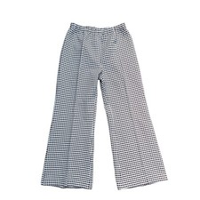 Brown White Polyester Women's Pants 1960's
