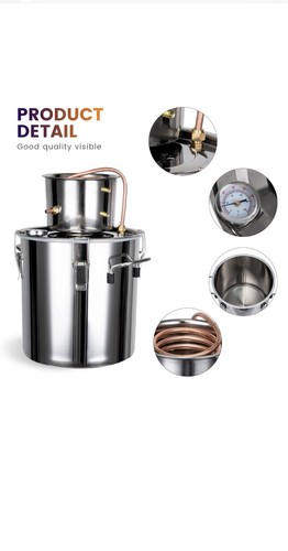 Uimoso 4.6 Gal Stainless Steel Home Distiller for Alcohol Water and Wine Brewing