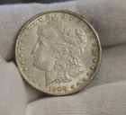 1900 US Morgan Silver Dollar $1 AU (Toned)