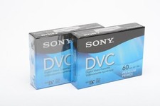 New 2X Sony DVM60PRR MINI DV Digital Video Cassettes 2X DVM60 Premium Grade