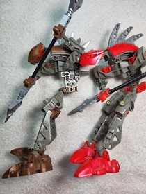 Lego Bionicle PANRAHK 8587 AND 8592 Rahkshi Figure with Kraata READ