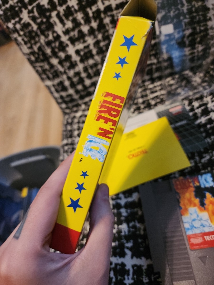 Fire 'N Ice for NES Nintendo Complete In Box Great Shape CIB Fire 'N Ice for NES Nintendo Complete In Box Great Shape CIB
