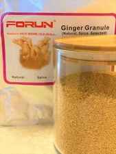 FORUN Pure Organic Ginger Granule ( Ground pieces) -Strong Flavour, old ginger