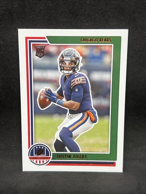 2021 Panini Chronicles Justin Fields #STS-JFI FOOTBALL Bears RC Stars Stripes