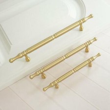 Gold Brass Drawer Pulls Cabinet Door Handles Knob T Bar Pull Dresser Handles
