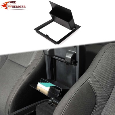 Front Center Armrest Pad Storage Box Insert Hidden Tray for Dodge Charger 2011+