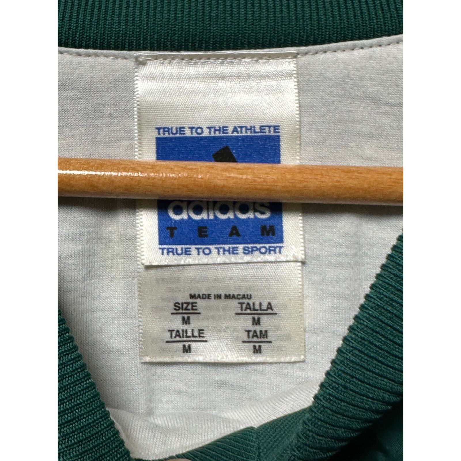 Green adidas pull over jacket - image 2