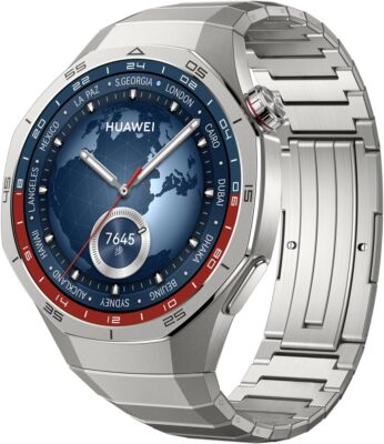 Compatible with Huawei Watch GT 5 Pro 46mm Bands Rugged No Gaps Titanium Strap