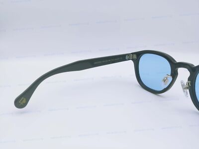 MOSCOT LEMTOSH Black Frame Blue Lenses Sun Glasses W/ METAL NOSE