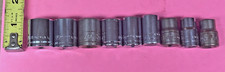  9 METRIC  3/8" Dr.  Unbranded  Sockets 17mm 16mm 15mm 14 13 12 11 10 9mm