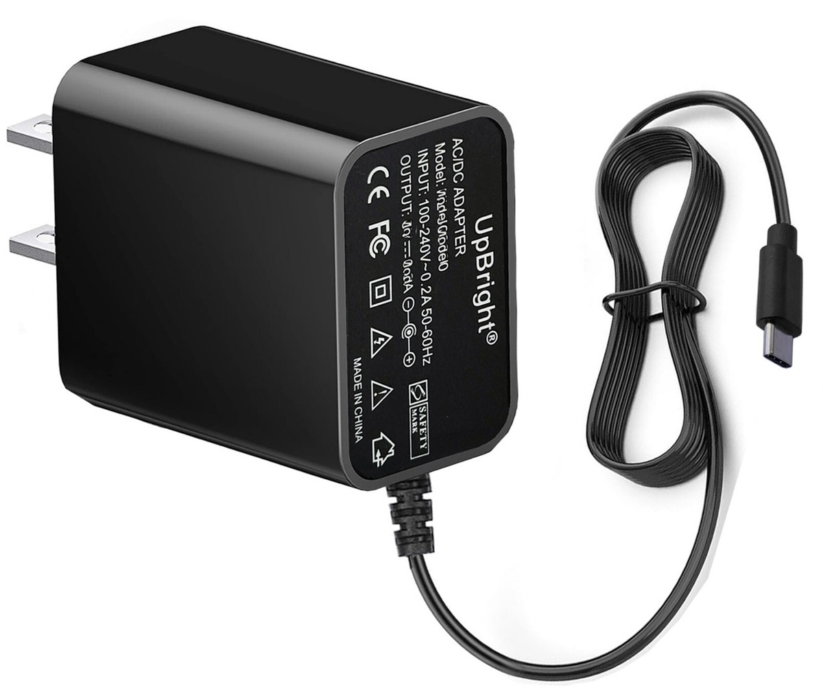 AC Adapter Charger For JISULIFE F8 Rechargeable Mini USB Fan with