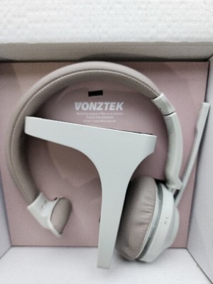 Vonztek Wireless headset, Bluetooth 5.0 and USB, Headphones with Microphone, 