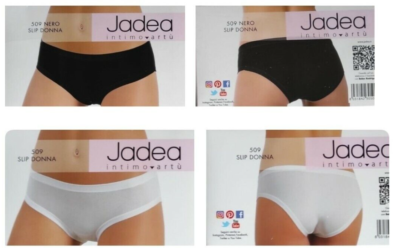 6 slip midi donna JADEA art. 509 cotone elasticizzato (5, nero
