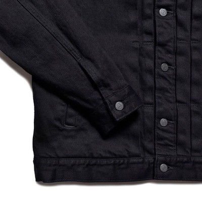 HYSTERIC GLAMOUR MINEDENIM Black Denim Jacket Polartec PrimaLoft 