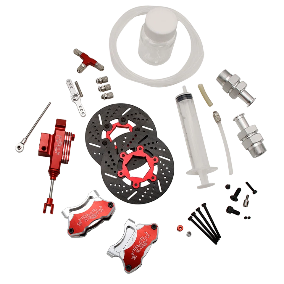 Frontrad-Kohlenstoff-Hydraulik-Bremssystem für 1/5 HPI Rovan KM Baja 5B 5T 5SC - Bild 2 von 4
